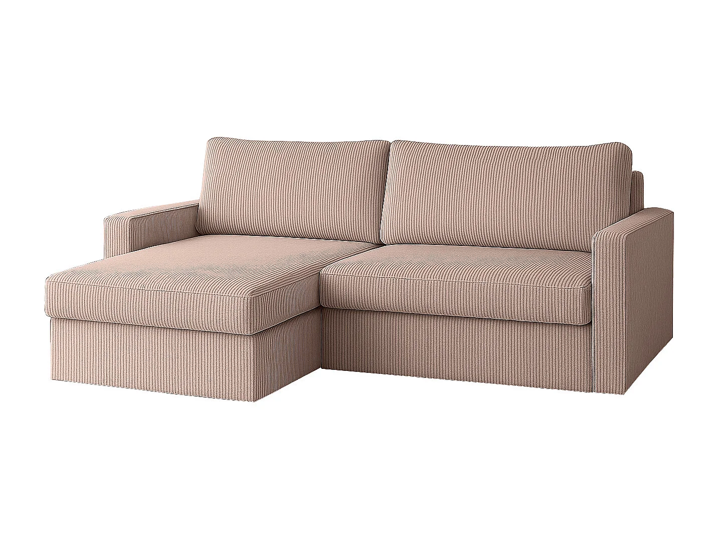 Uniwersalny narożnik Faro Mini z funkcją spania, do salonu, Poso, jasny róż