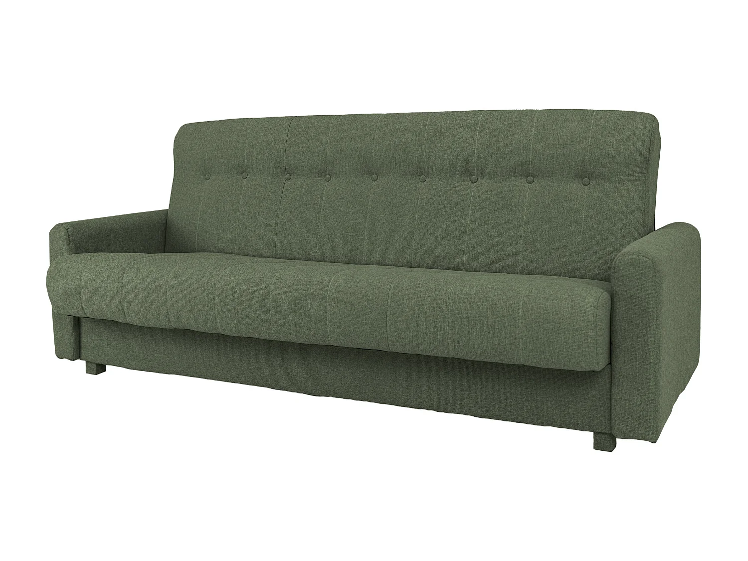 Wersalka Herbi z funkcją spania, do salonu, tkanina Herbi, ciemnozielony