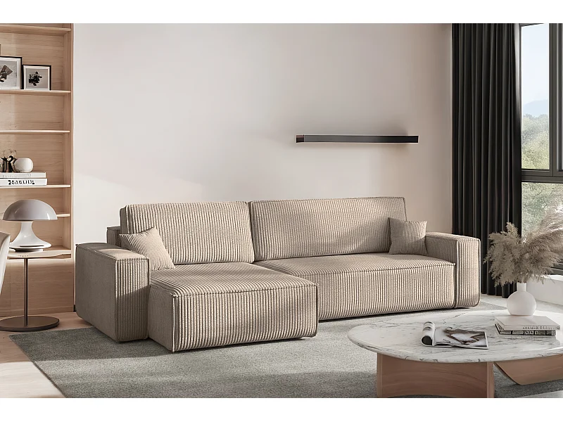 Narożnik Karl XL tkanina Poso 02 cappucino