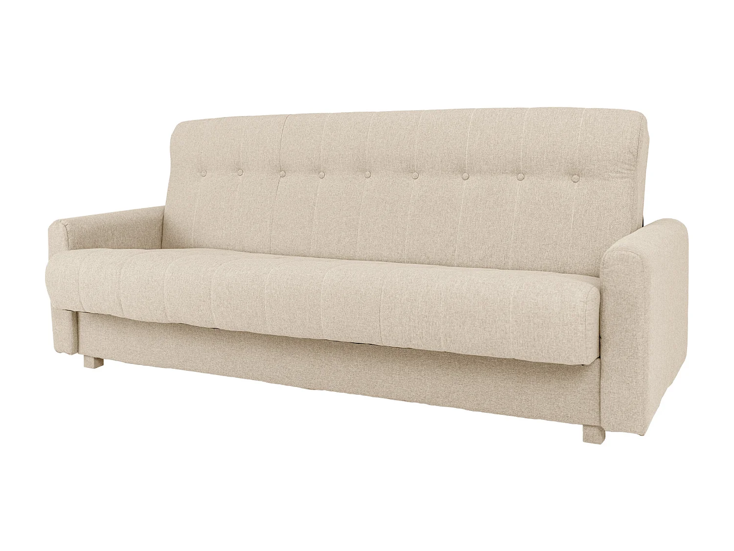 Wersalka Herbi z funkcją spania, do salonu, tkanina Herbi, kremowy