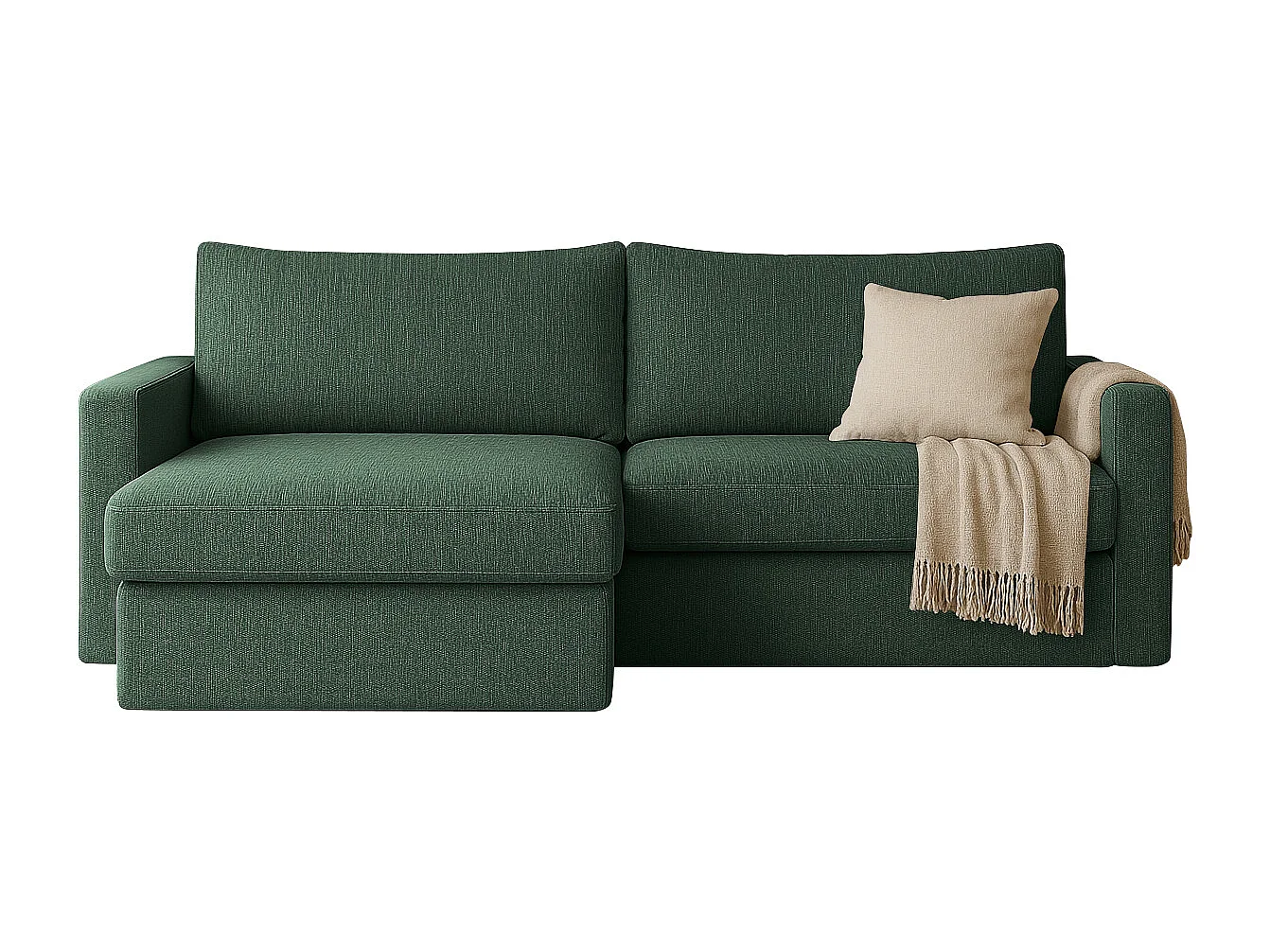 Uniwersalny narożnik Faro Mini z funkcją spania, do salonu, Faro, zielony