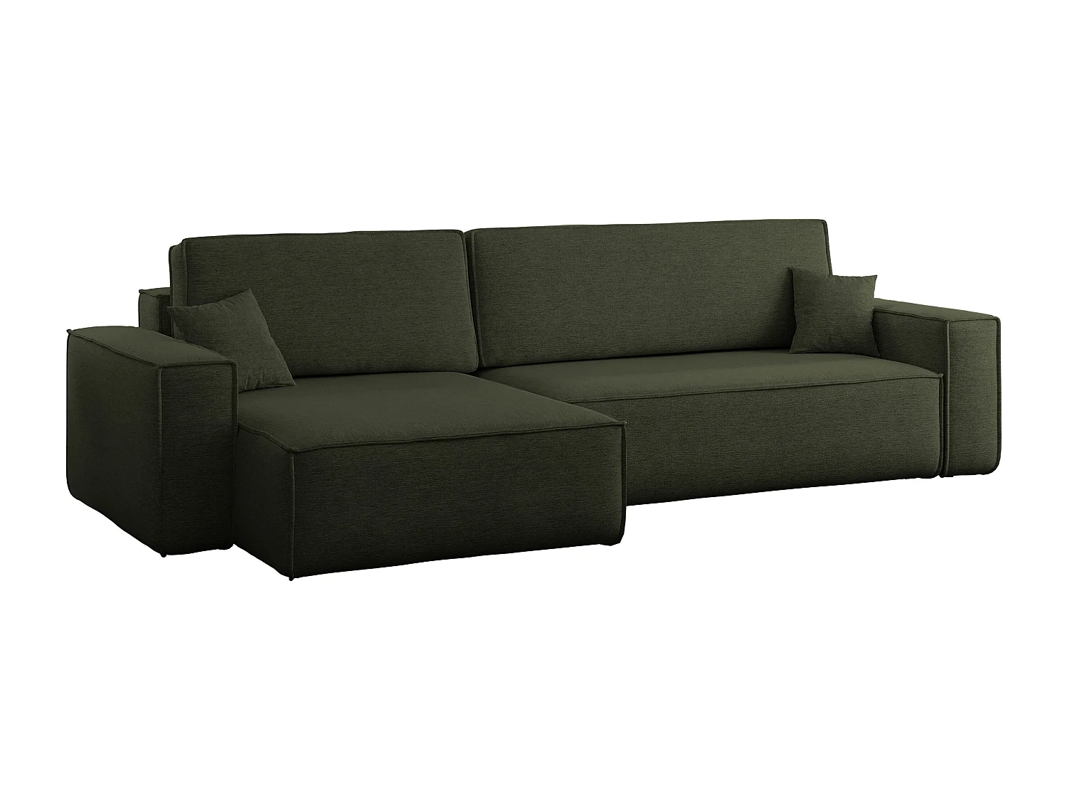 Narożnik Karl XL tkanina Verita 39 ciemnozielony