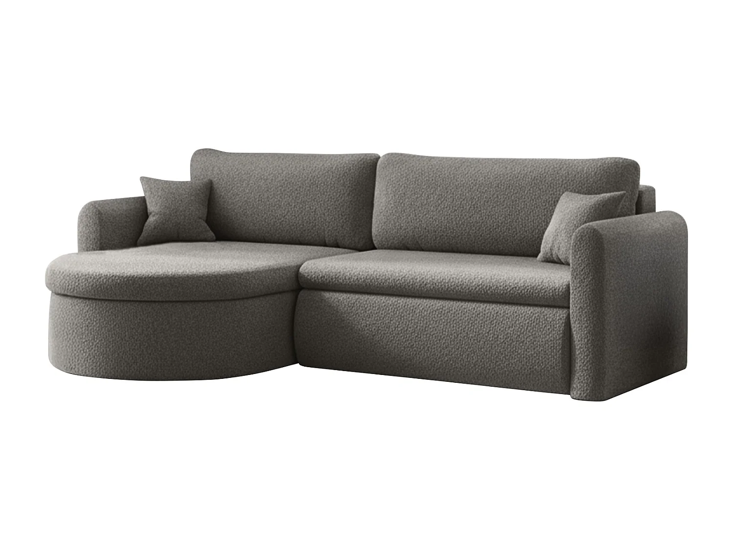 Uniwersalny narożnik Verona L z funkcją spania, do salonu, szary