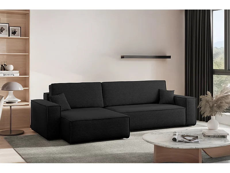 Narożnik Karl XL tkanina Verita 98 czarny