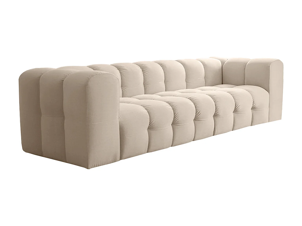 Sofa Baloo, 4-osobowa, do salonu, tkanina Tiffany, beż