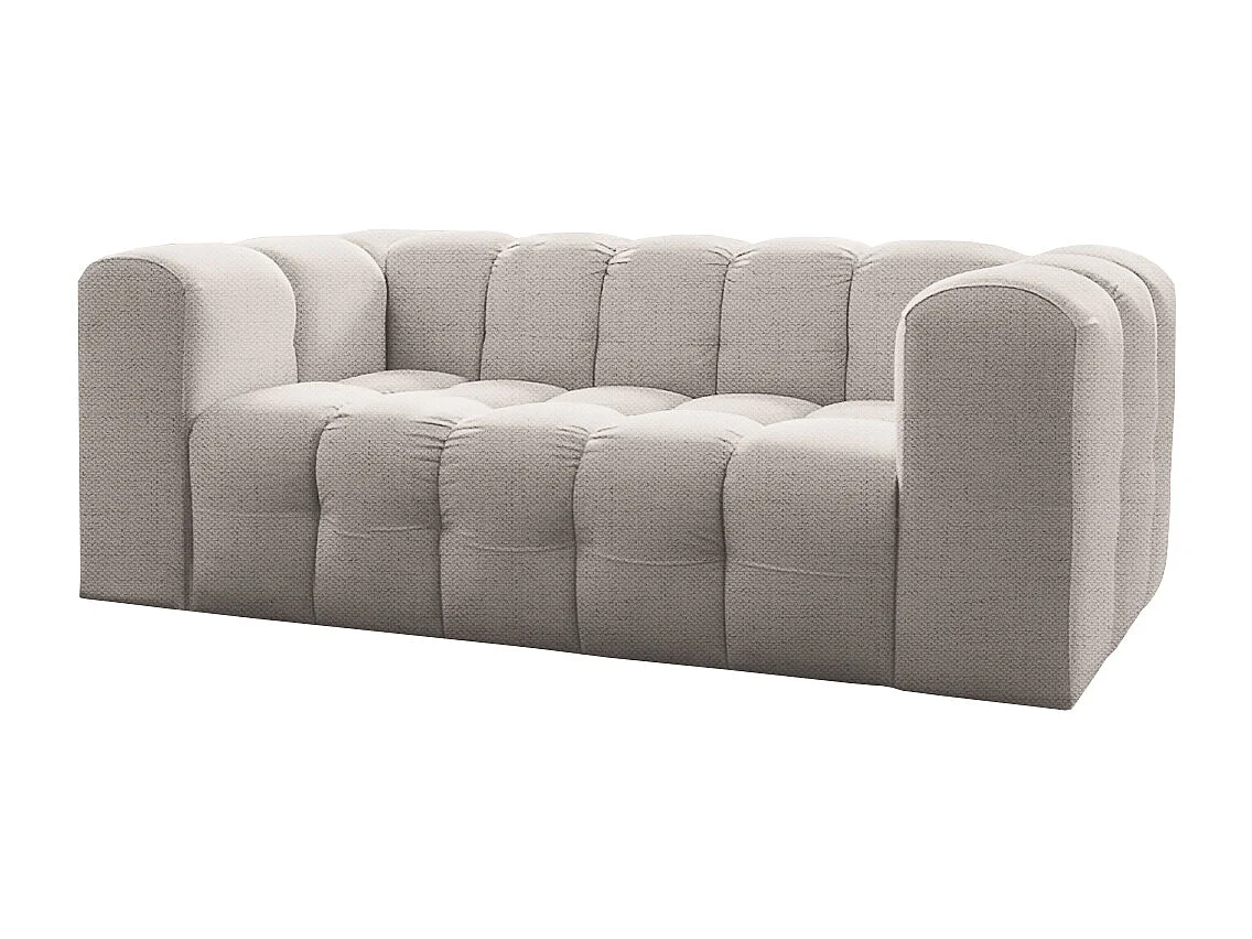 Sofa Baloo, 2-osobowa, do salonu, tkanina Moly, krem