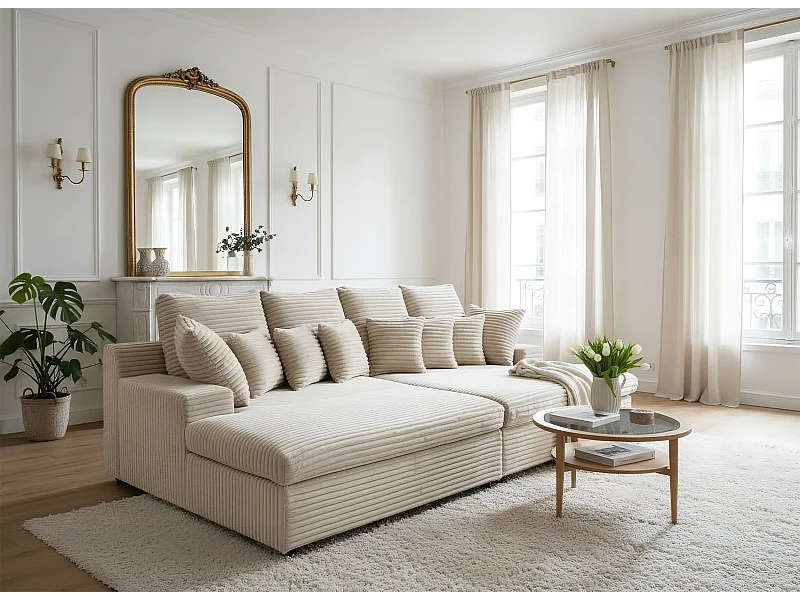 Sofa Lazy tkanina Tilia 03 beż