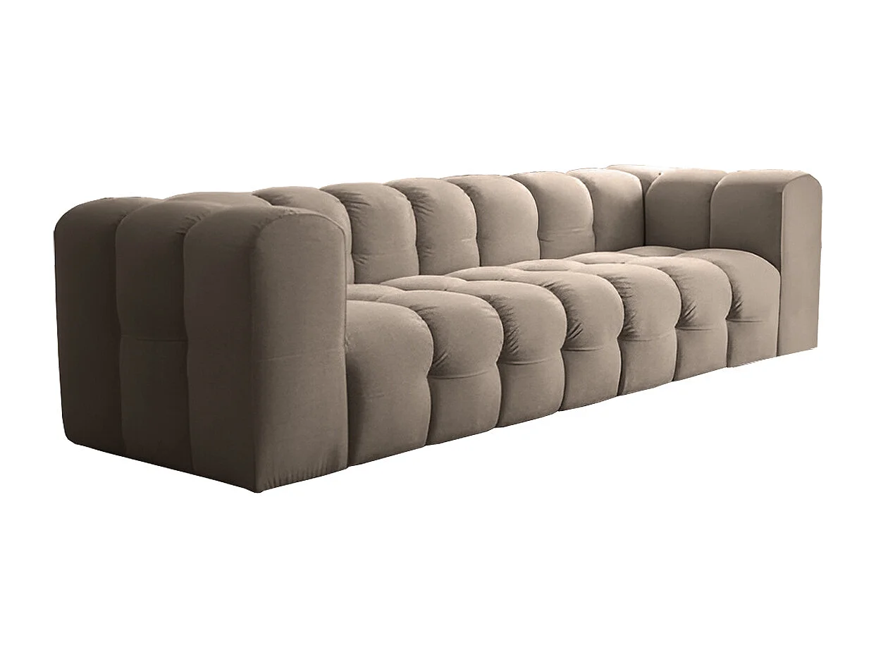 Sofa Baloo, 4-osobowa, do salonu, tkanina Tiffany, taupe