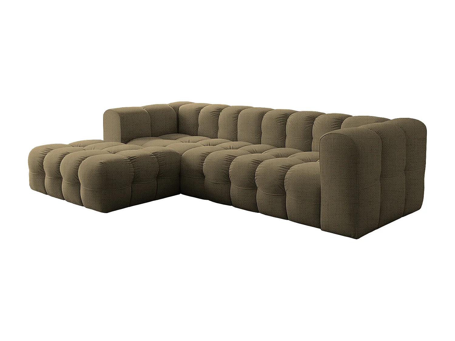 Narożnik Baloo L, do salonu, tkanina Moly, lewy, zielony