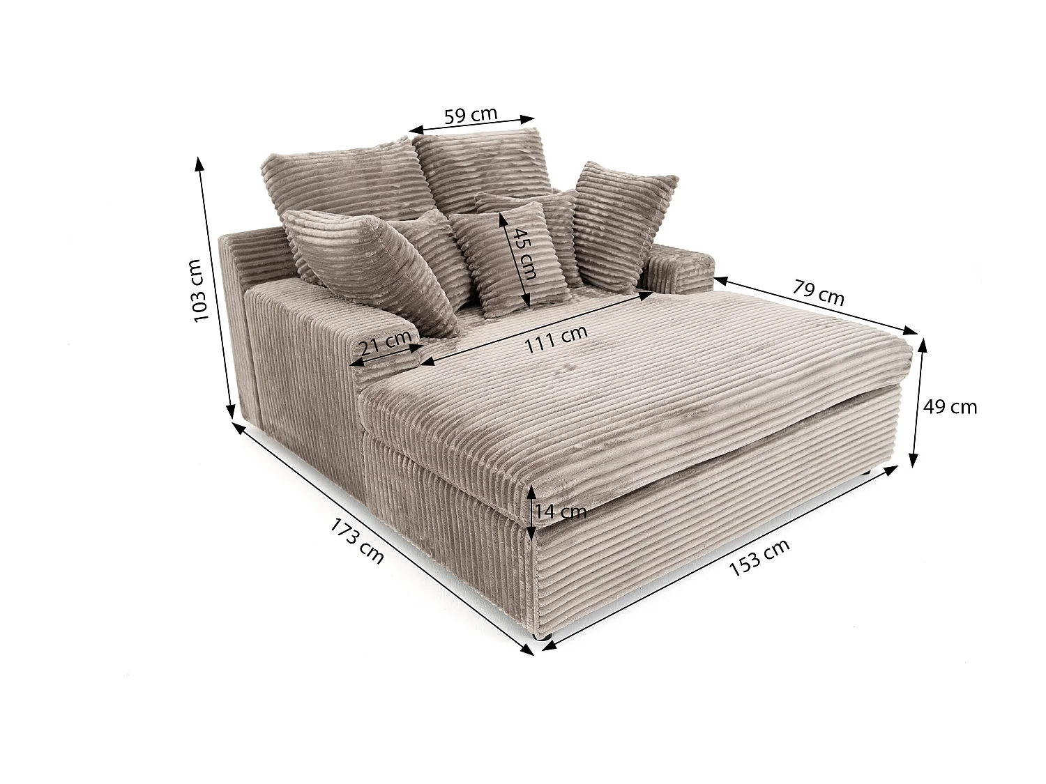 Szezlong Lazy One Tilia 39 zielony