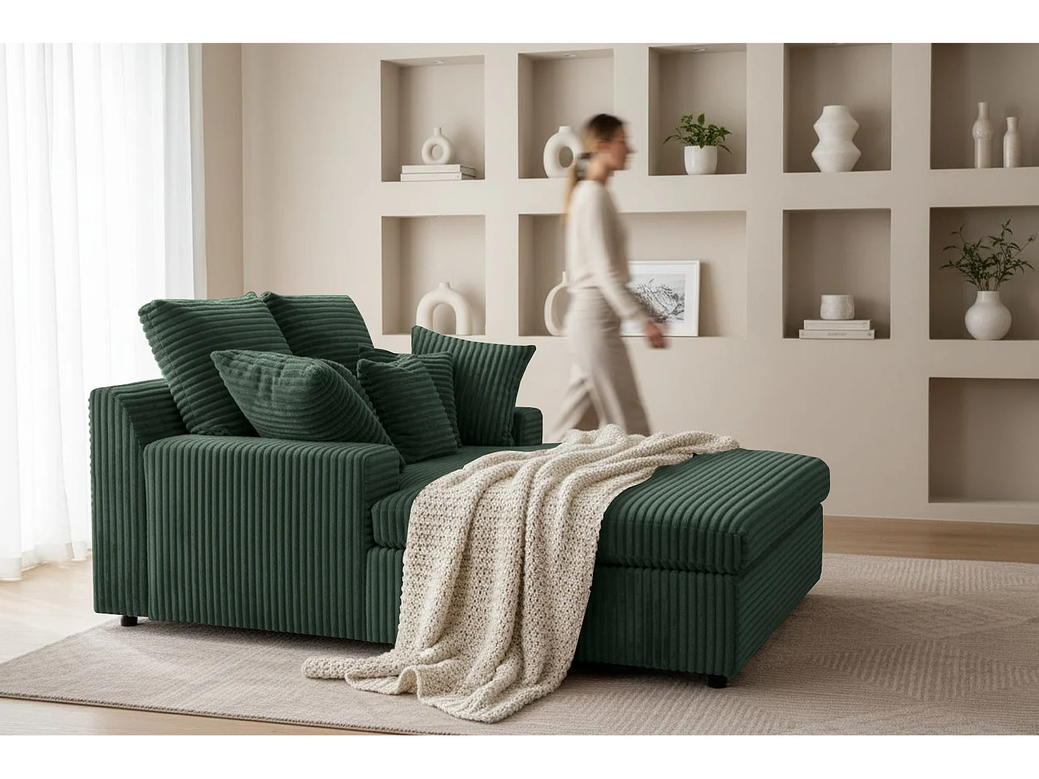 Szezlong Lazy One Tilia 39 zielony