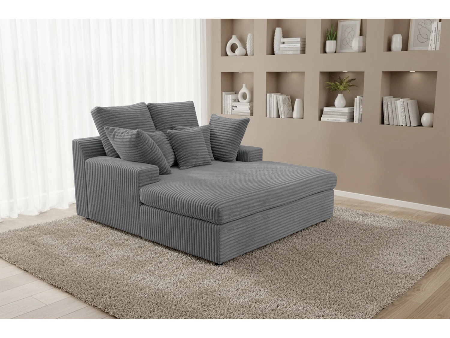 Szezlong Lazy One Tilia 90 szary