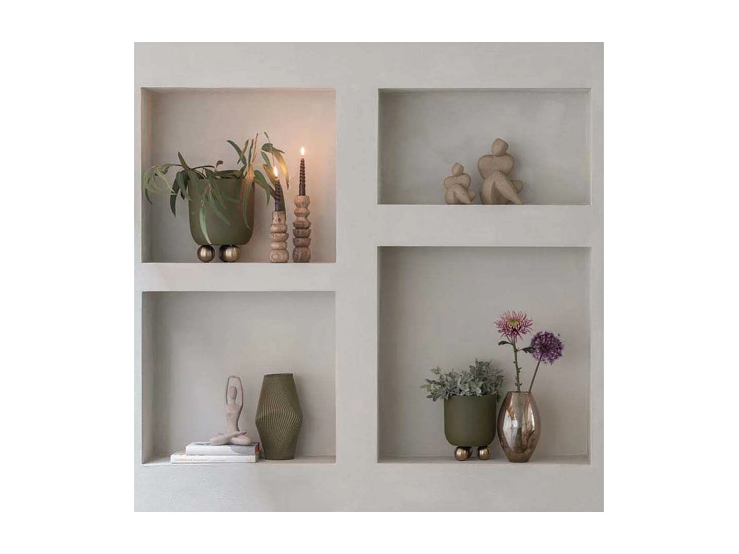 Bougeoir en  bois de manguier Formado