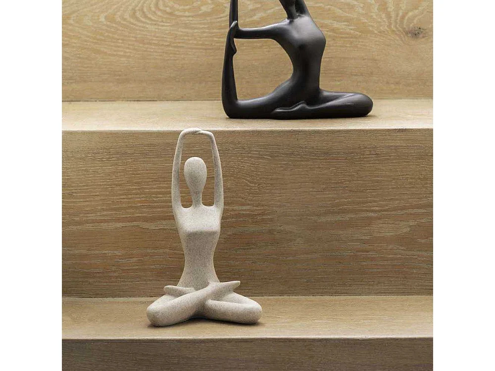 Statue en polyrésine Stretched Lotus