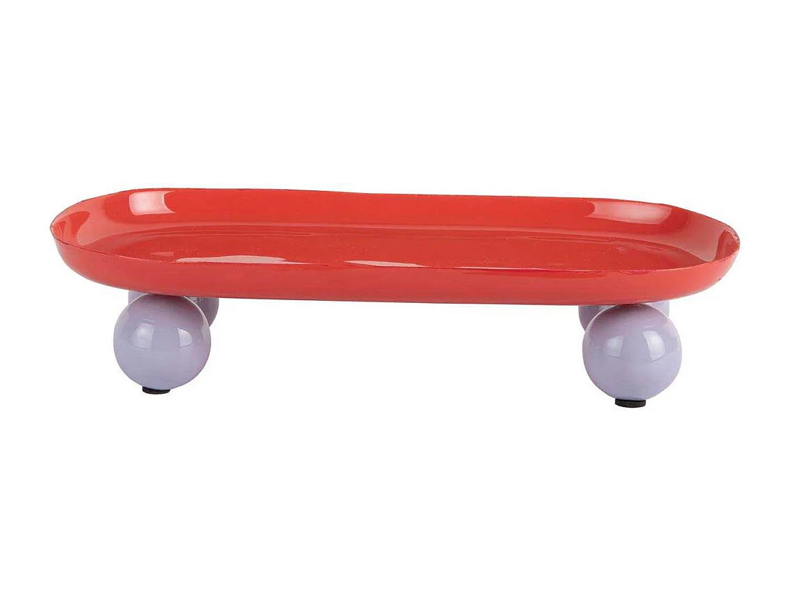 Plateau oval en métal Double Funky