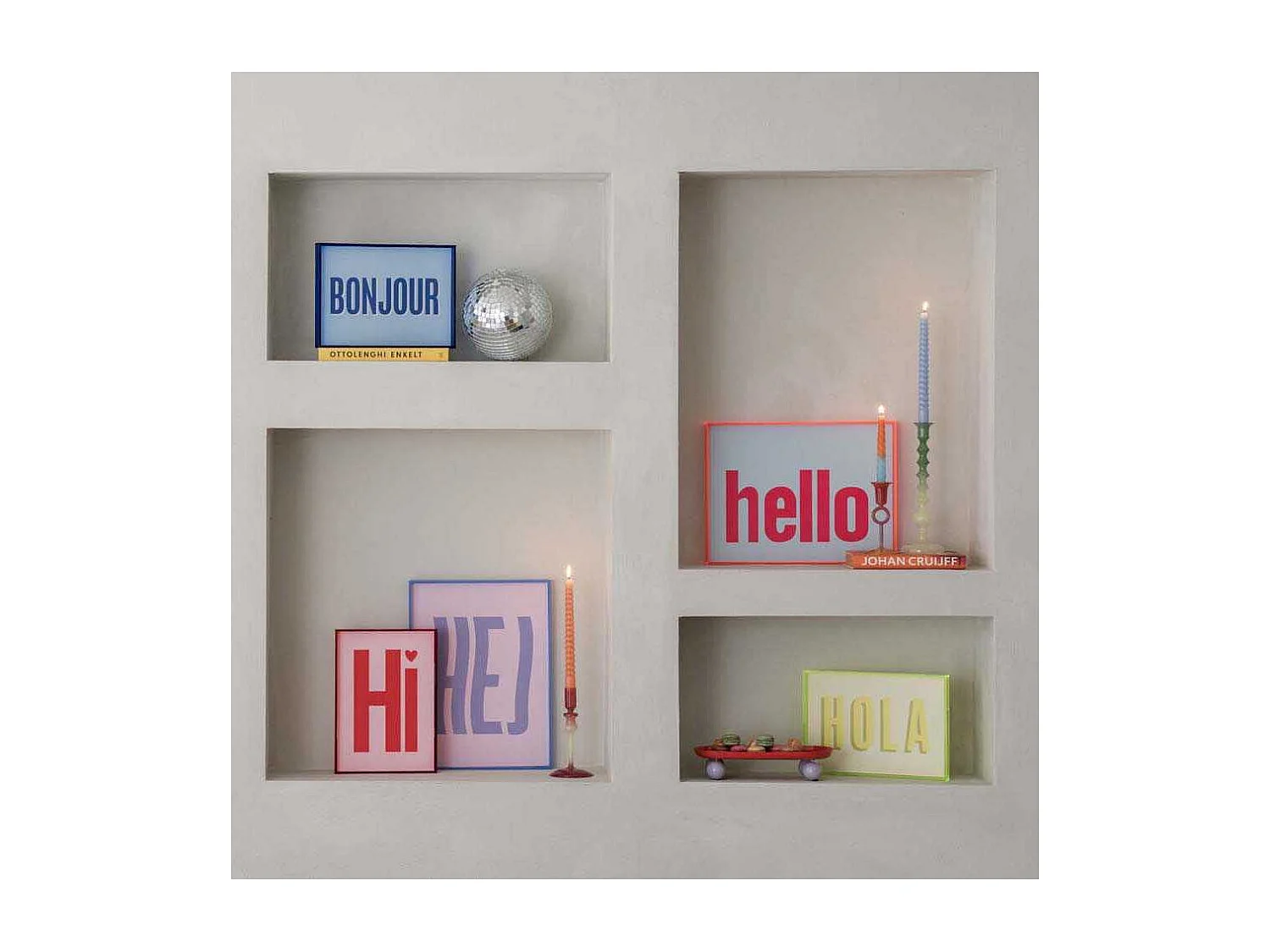 Plateau oval en métal Double Funky