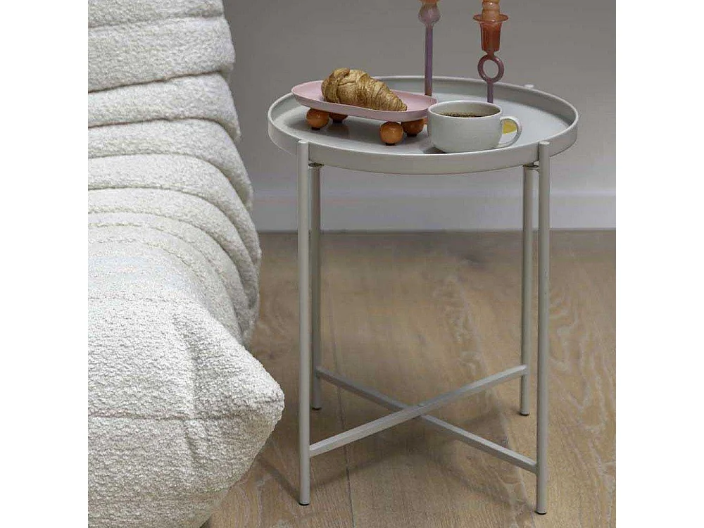 Table d'appoint en métal Meseta