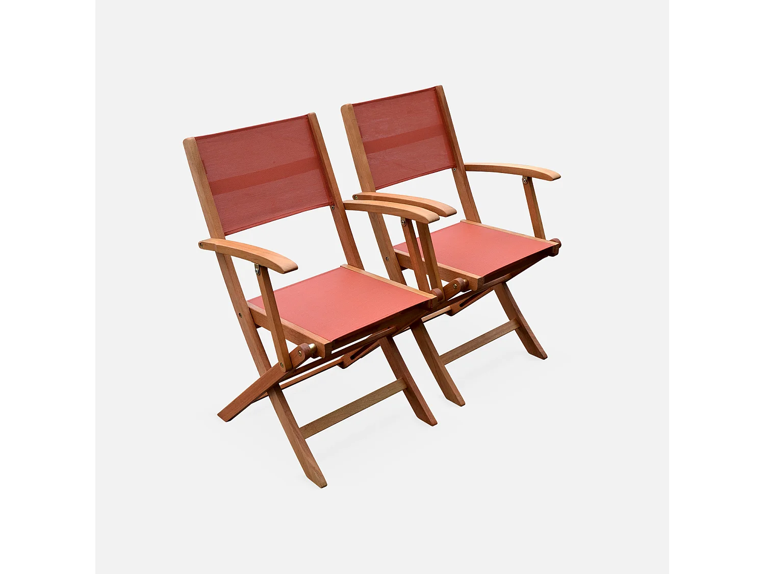 Mesa de jardín extensible de madera + 10 sillas madera