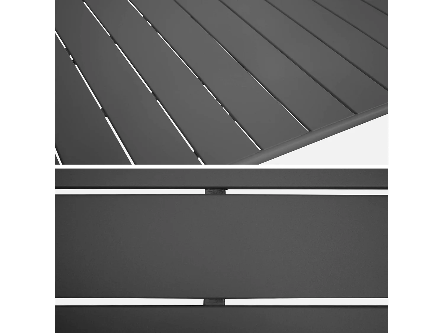 Set tavolo da giardino bistrot pieghevole in metallo con 6 sedie,