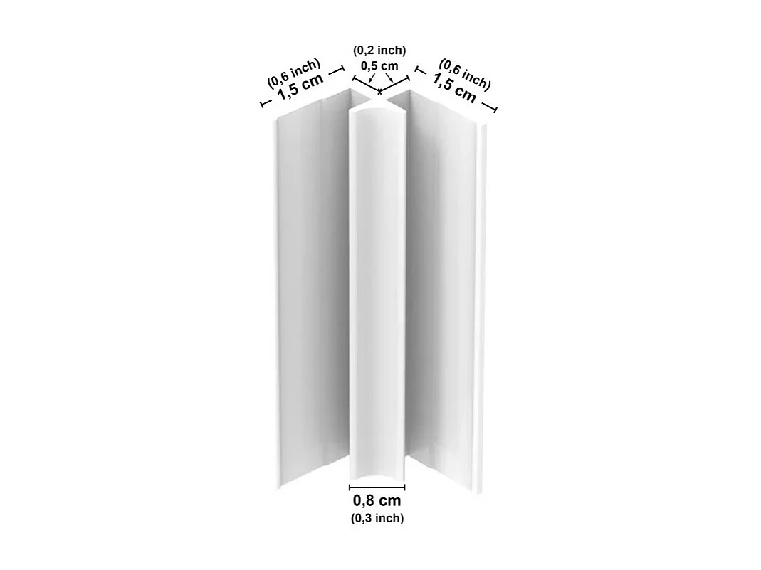 Pack 2 panneaux de douche en PVC Blanc Floral + 3 profilés Blancs - 99deco - 1 panneau de 90x220 cm et 1 panneau de 120x220 cm