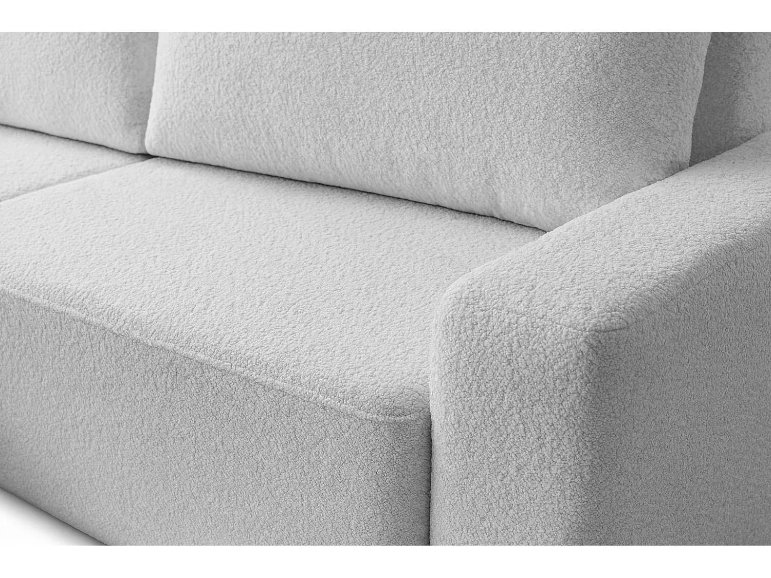 Canapé d'Angle gauche avec fonction de couchage Soho coffre en blanc fabricant -VINOTTI