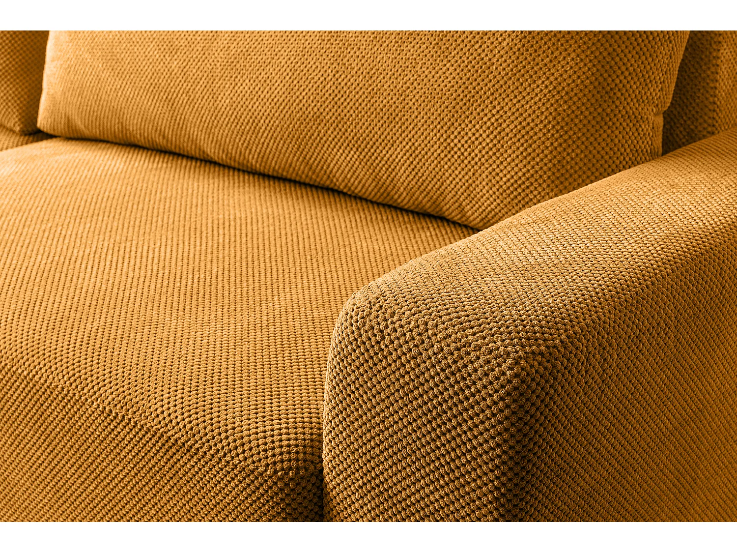 Canapé d'Angle gauche avec fonction de couchage Soho coffre en moutarde du fabricant -VINOTTI