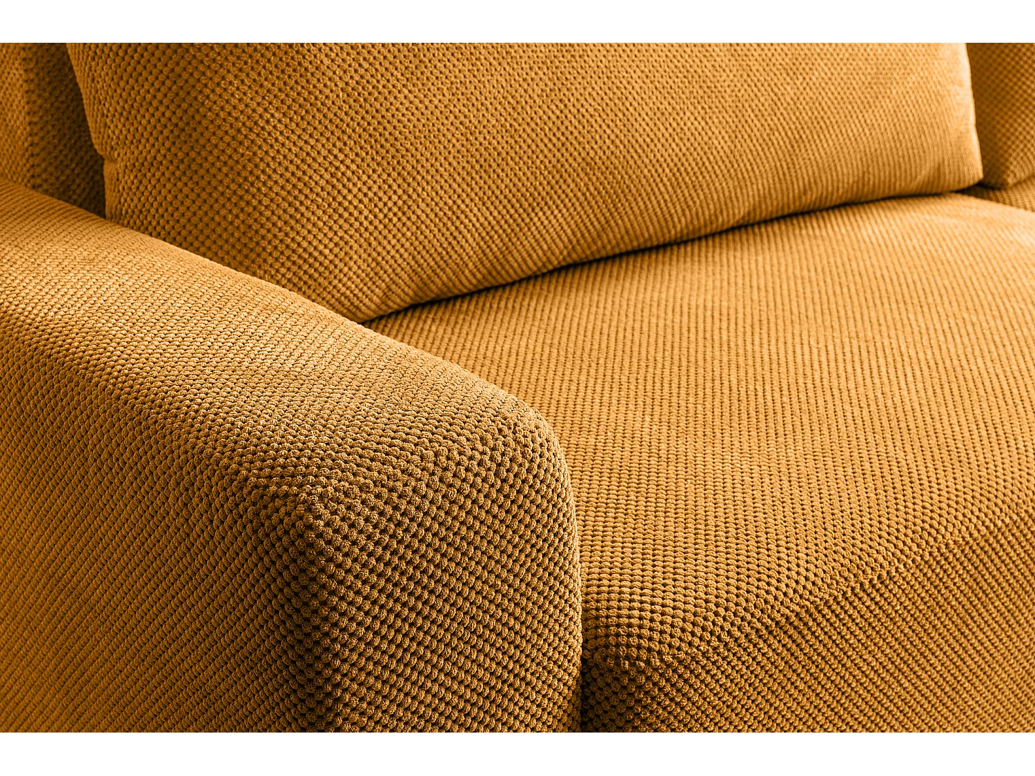 Canapé d'Angle droit avec fonction de couchage Soho coffre en moutarde du fabricant -VINOTTI