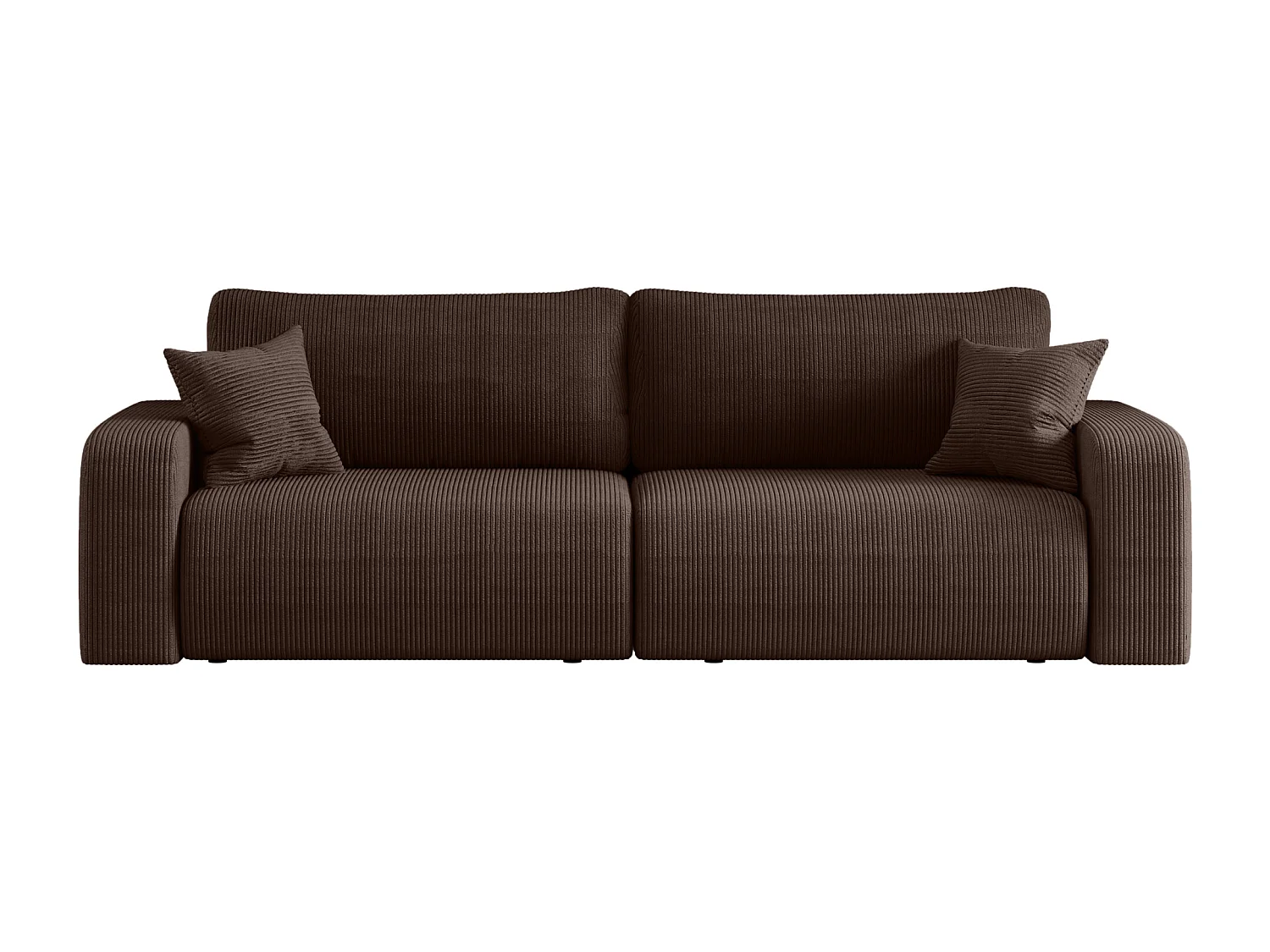 Divano Piano avec deux coffres de rangement pour literie, pour le salon, grand choix directement du fabricant brun chocolat - VINOTTI