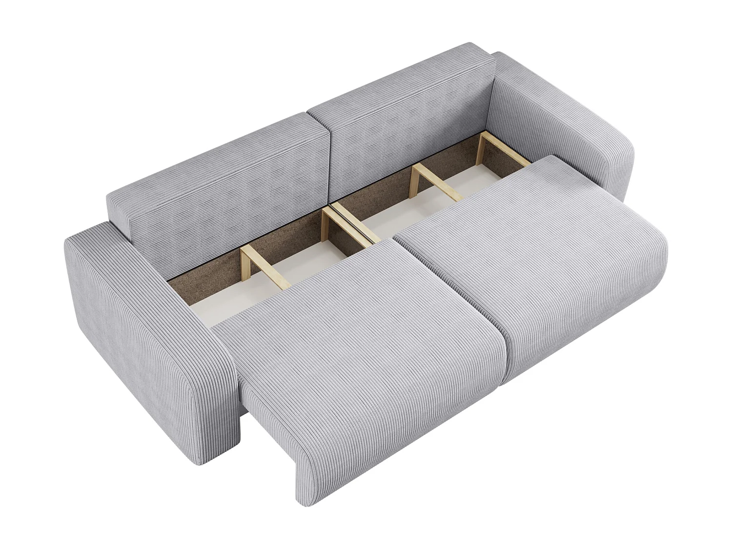 Divano Piano avec deux coffres de rangement pour literie, pour le salon, grand choix directement du fabricant gris clair - VINOTTI