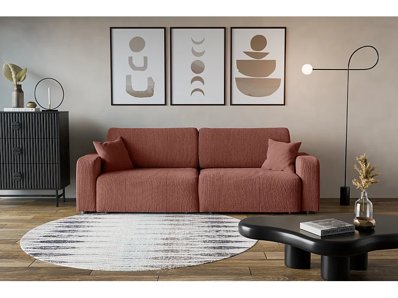 Divano Piano avec deux coffres de rangement pour literie, pour le salon, grand choix directement du fabricant cuivre - VINOTTI