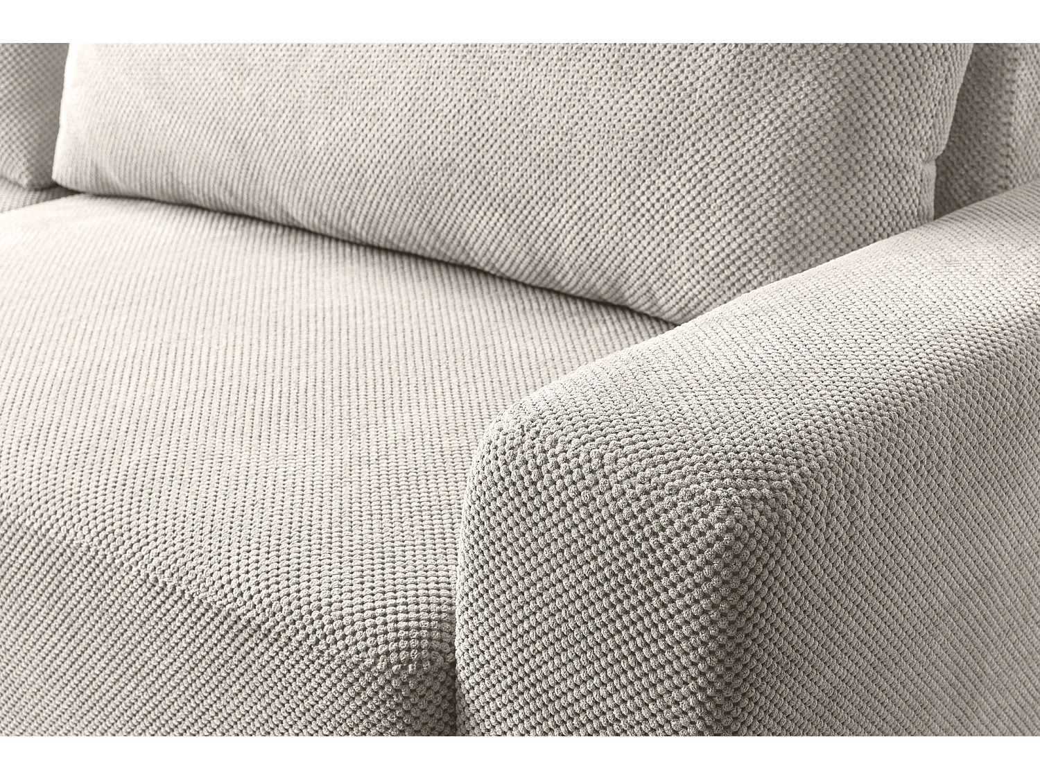 Canapé d'Angle gauche avec fonction de couchage Soho coffre en gris clair du fabricant -VINOTTI