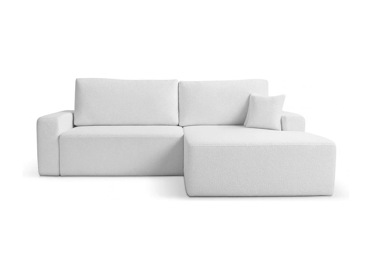 Canapé d'Angle droit avec fonction de couchage Soho coffre en blanc fabricant -VINOTTI