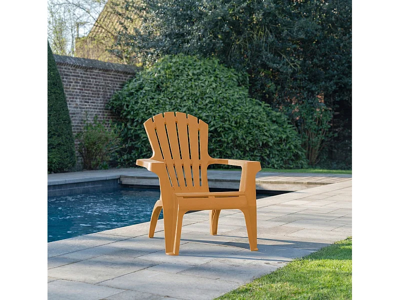 Fauteuil de jardin adirondack Ocre