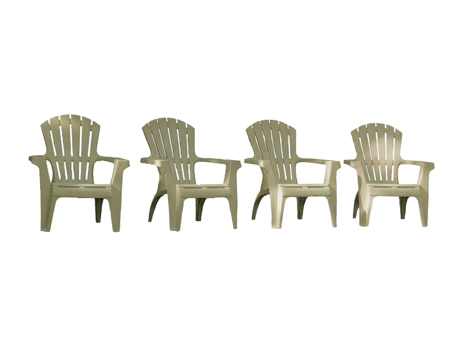 Lot de 4 Fauteuils adirondack Vert