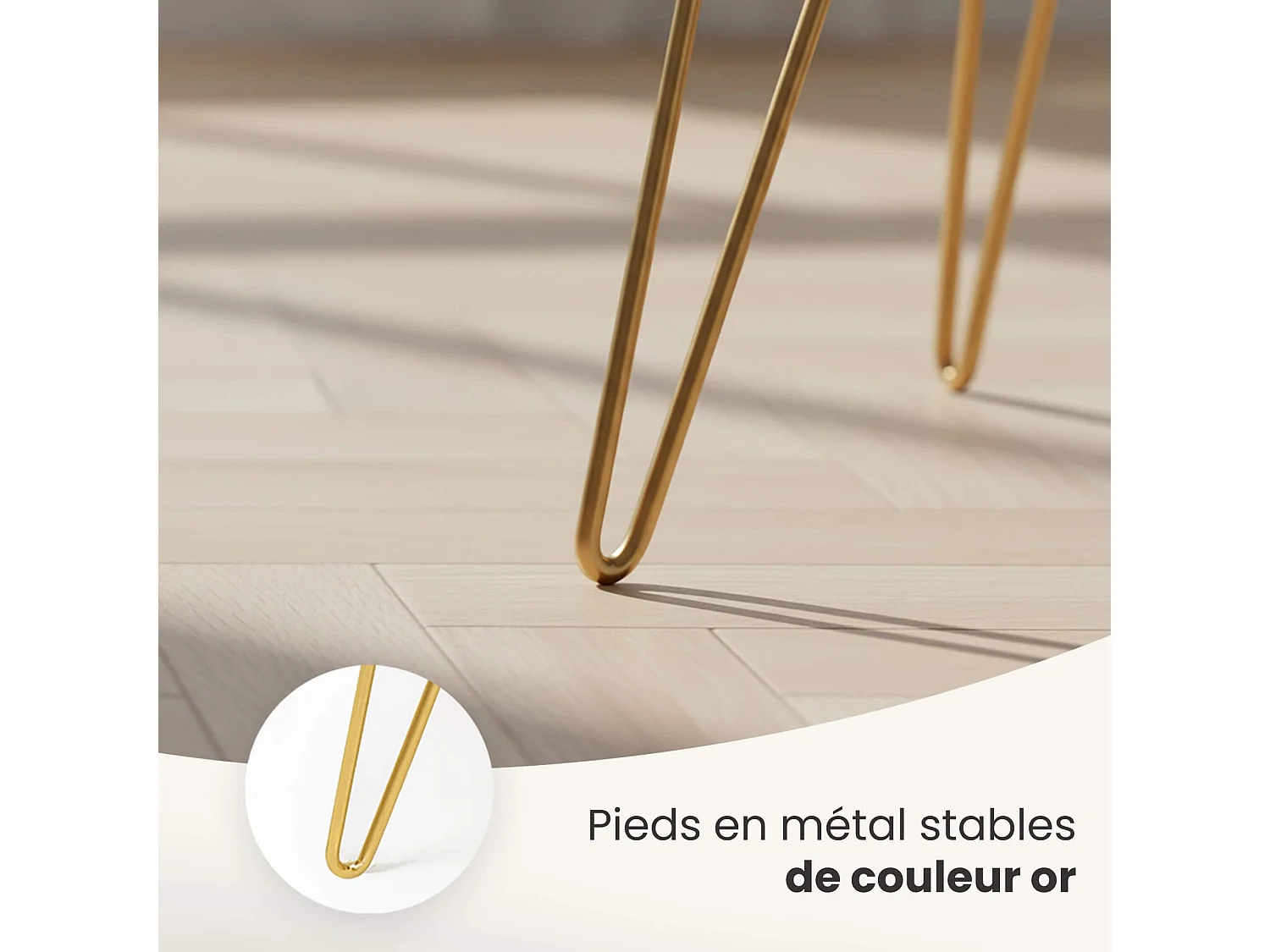 Pouf taburete de terciopelo trenzado 38 cm DOTTY Beige Polvo