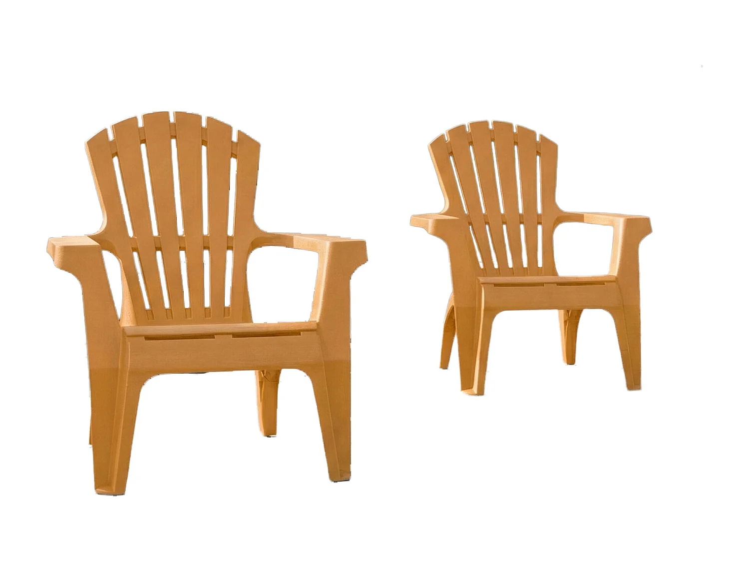 Lot de 2 Fauteuils adirondack Ocre