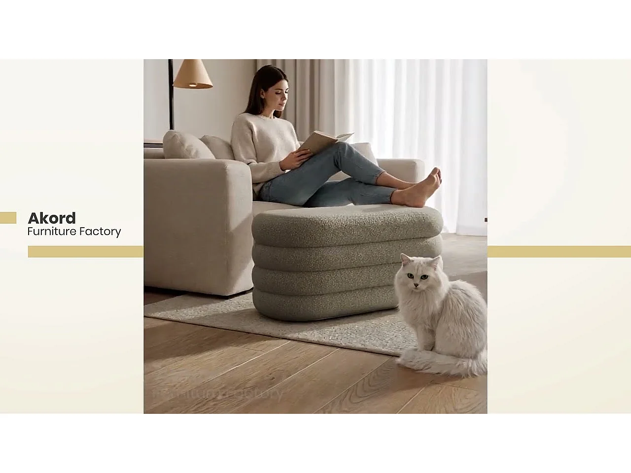 Banco acolchado con compartimento en tejido teddy 100 cm PUFFO Moka