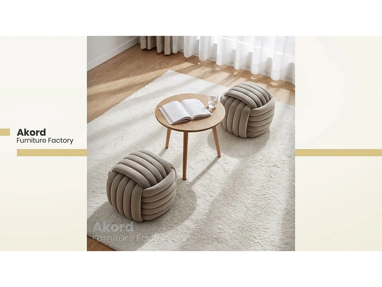 Pouf tressé en velours 53 cm NILO Vert Bouteille