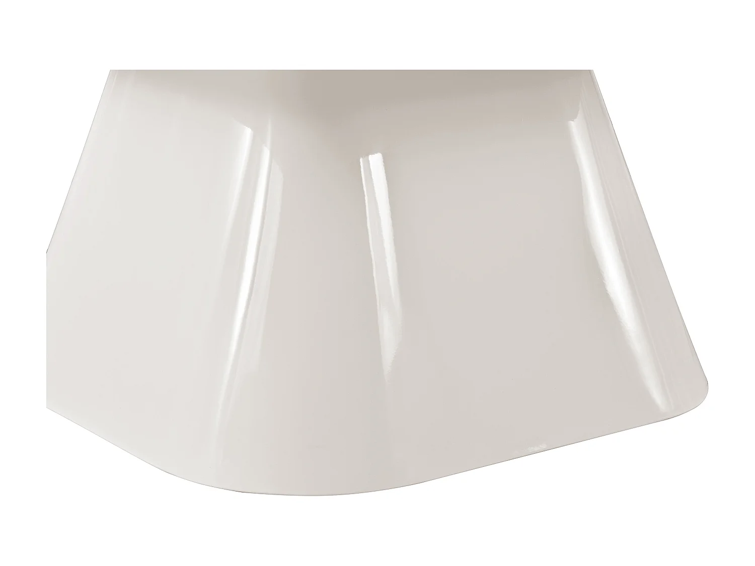 Lot de 2 tables basses en MDF - Crème et taupe laqué - NATAZA