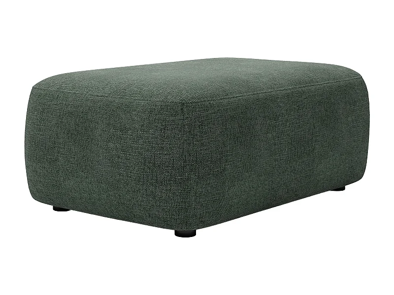 Pouf in Tessuto testurizzato verde abete - DAVISO