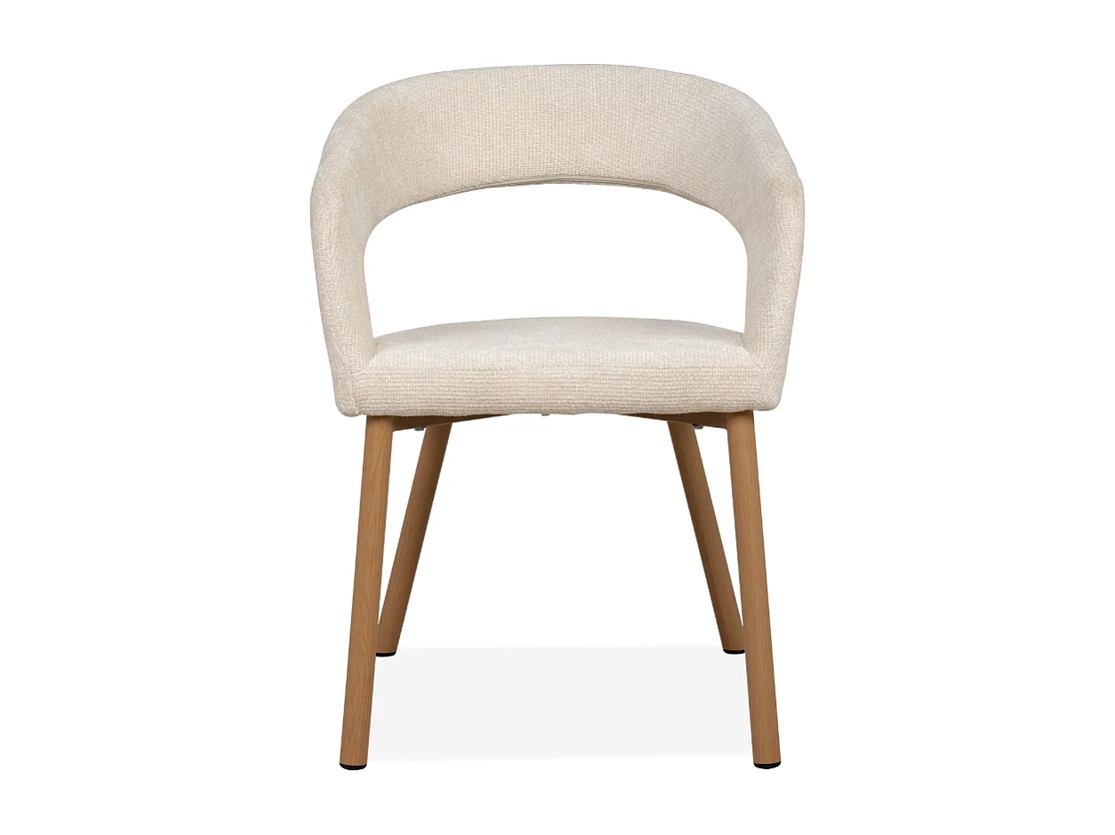 Lot de 2 chaises en tissu H60 cm - FREJA