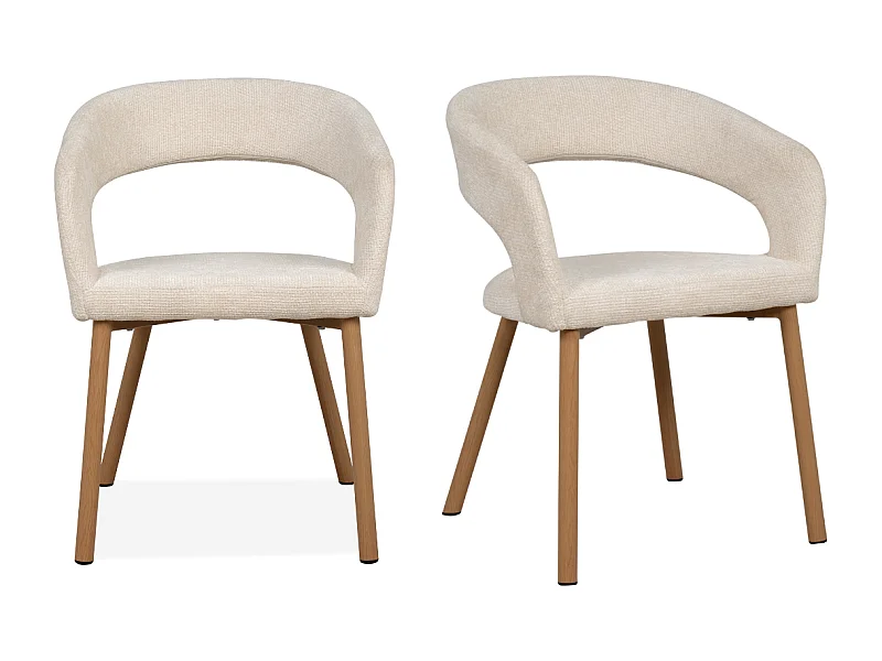 Set van 2 stoffen stoelen H60 cm - FREJA