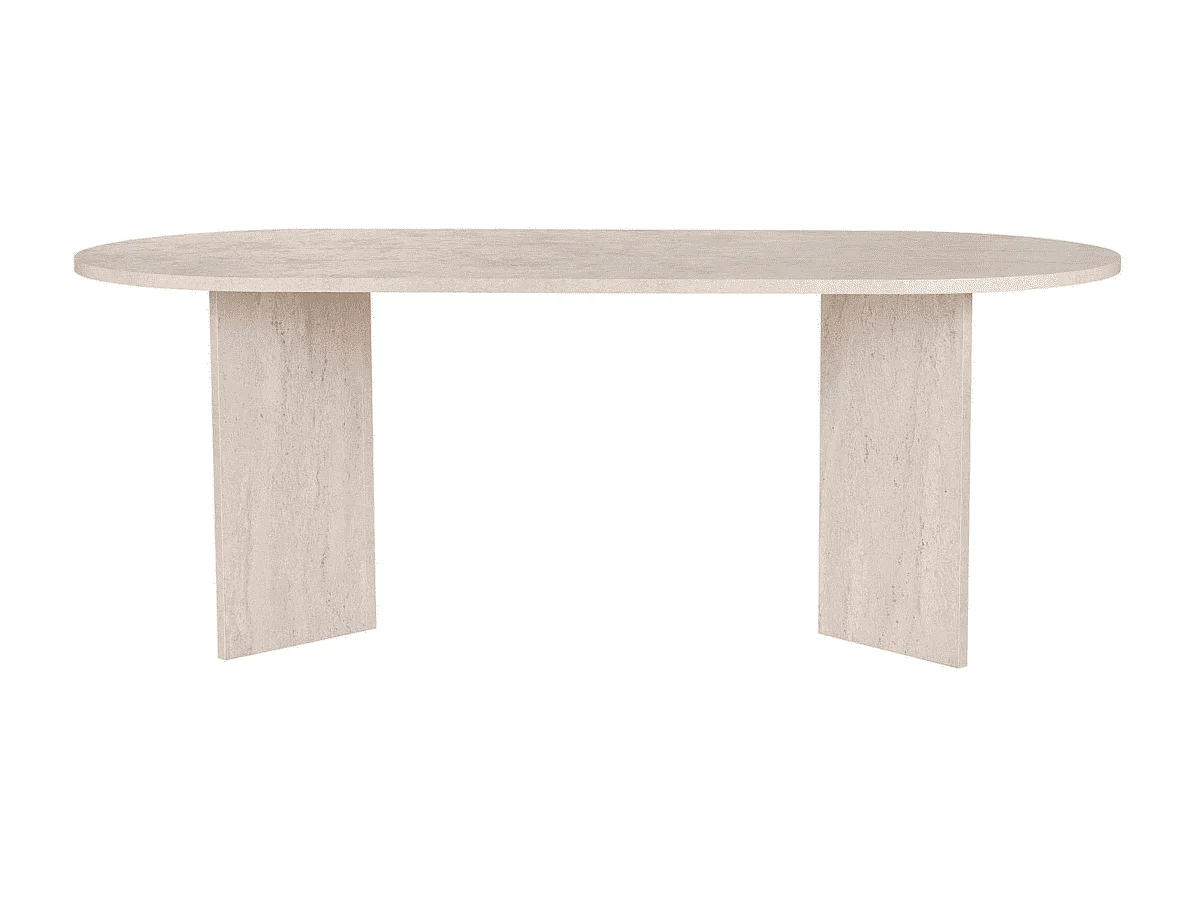 Eettafel met ovale blad L200 cm - CHARLIE