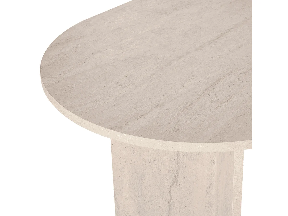 Tavolo da pranzo con piano ovale L200 cm - CHARLIE