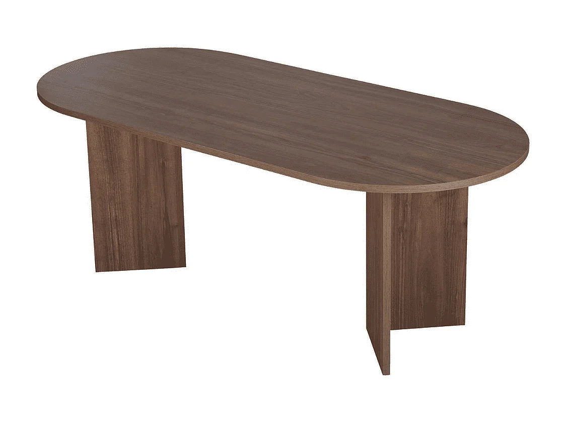 Eettafel met ovale blad L200 cm - CHARLIE