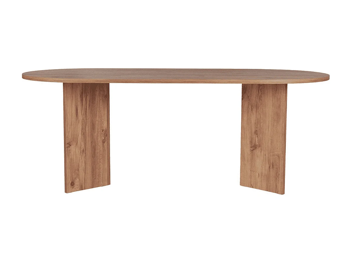 Table de salle à manger avec plateau ovale L200 cm - CHARLIE