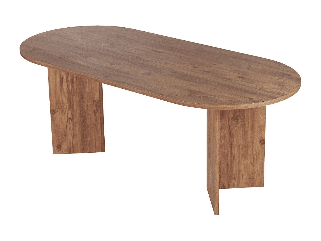 Table de salle à manger avec plateau ovale L200 cm - CHARLIE