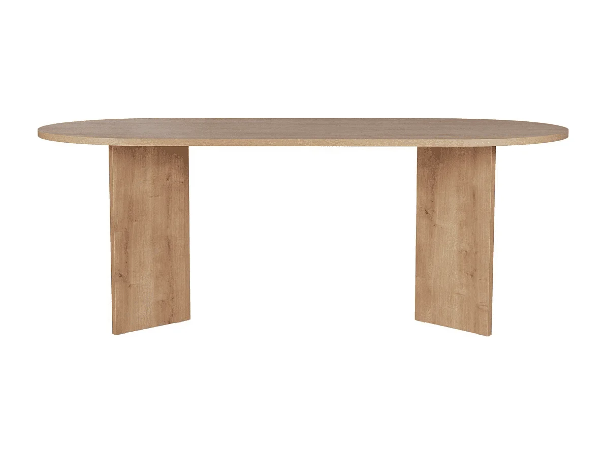Table de salle à manger avec plateau ovale L200 cm - CHARLIE
