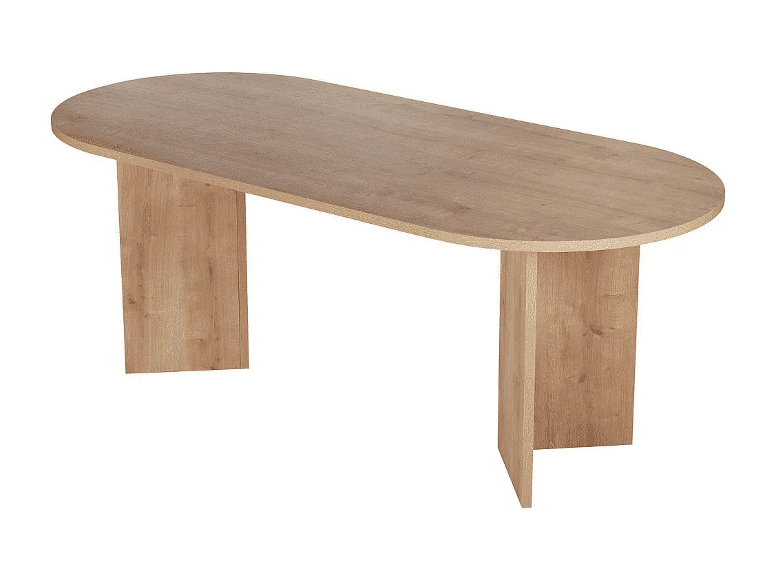 Stół do jadalni z owalnym blatem L200 cm - CHARLIE