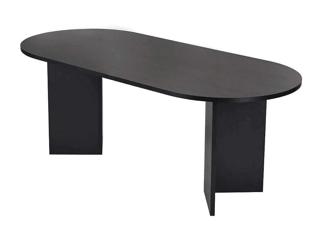 Table de salle à manger avec plateau ovale L200 cm - CHARLIE